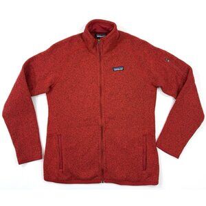 Patagonia Womens Better Sweater Jacket Full Zip Size Large Red Outdoors Hiking